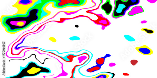 vibrant psychedelic liquid waves flowing through a surreal neon dreamscape with dynamic abstract contours and hypnotic fluid patterns