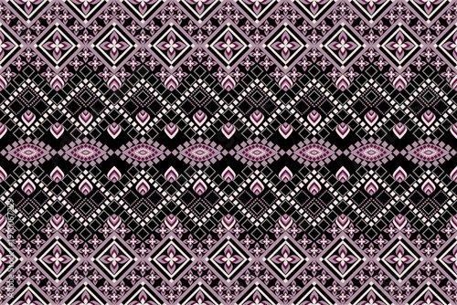 Minimal abstract geometric seamless pattern with clean shapes and airy spacing. Modern repeating background ideal for textile, fabric, wallpaper, wrapping paper, and surface design.