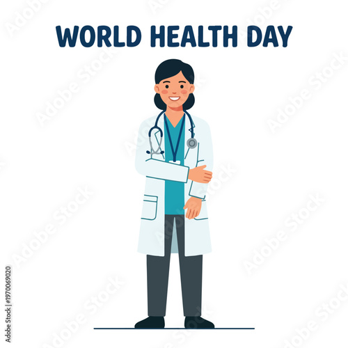vector happy person celebrating "World Health Day" 04