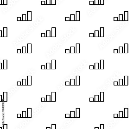 Minimal chart icon seamless pattern balanced layout