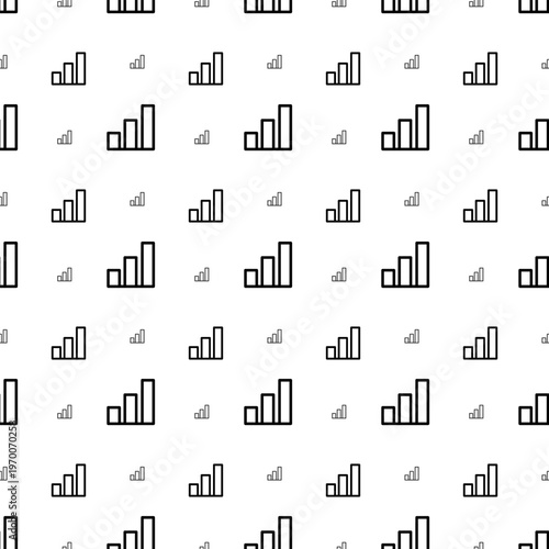 Dense business chart icon pattern minimal grid layout