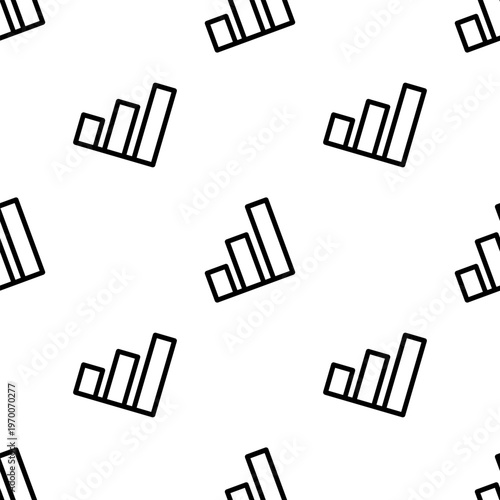 Large chart icon pattern diagonal minimal composition