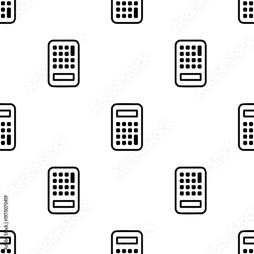 Calculator icon seamless pattern finance minimal style