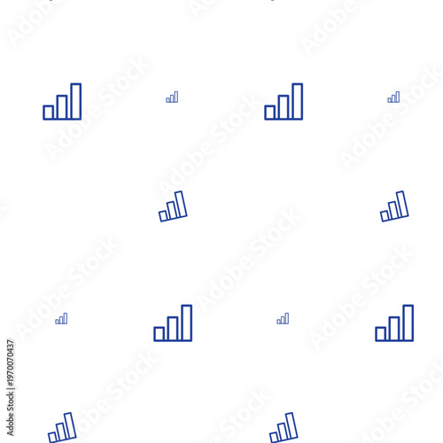 Sparse business chart icon pattern clean spacing layout