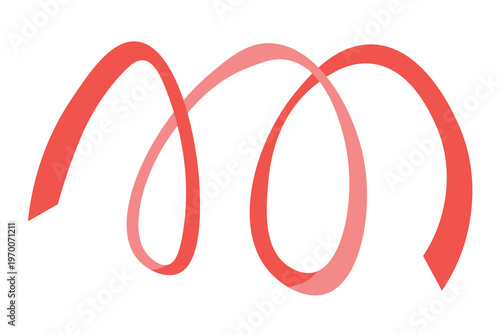 Pink flat ribbons isolated on white background. Ribbon banner vector illustration. Holiday lace.