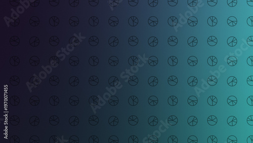 Teal dark gradient business icon pattern corporate style