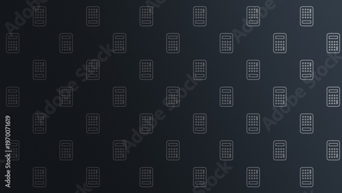 Dark blue business icon pattern minimal gradient background