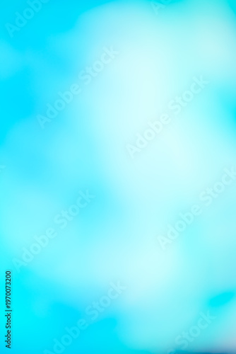 Defocused blue and white gradient for minimalist backdrop
