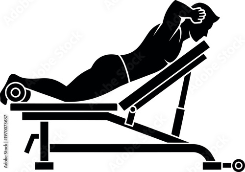 Silhouette of a person reclining on a chaise lounge