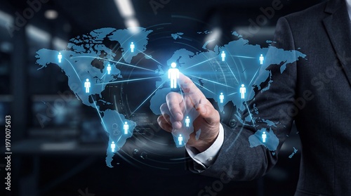 Digital technology facilitates global Human Resource Management and international workforce connections for effective employee management.