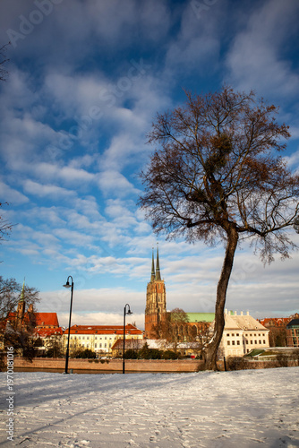 Cattedrale di San Giovanni Battista (in polacco: archikatedra Świętego Jana Chrzciciela). città di Breslavia, Polonia