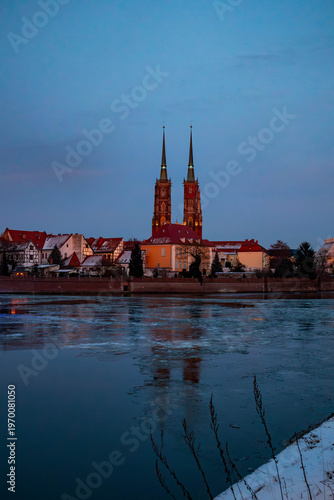 Cattedrale di San Giovanni Battista (in polacco: archikatedra Świętego Jana Chrzciciela). città di Breslavia, Polonia