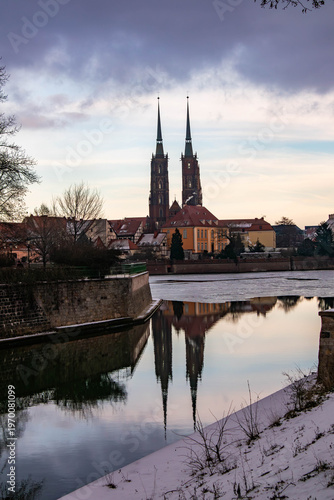 Cattedrale di San Giovanni Battista (in polacco: archikatedra Świętego Jana Chrzciciela). città di Breslavia, Polonia