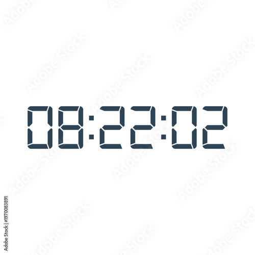 Digital, clock, LED icon for home electronics and appliances