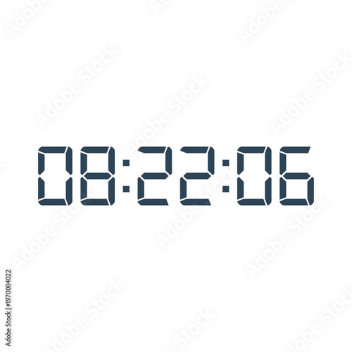 Digital, clock, LED icon for home electronics and appliances