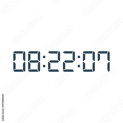 Digital, clock, LED icon for home electronics and appliances