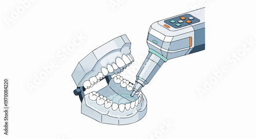3D Intraoral Scanner Scanning Dental Model for Digital Impression and Orthodontic Treatment Planning