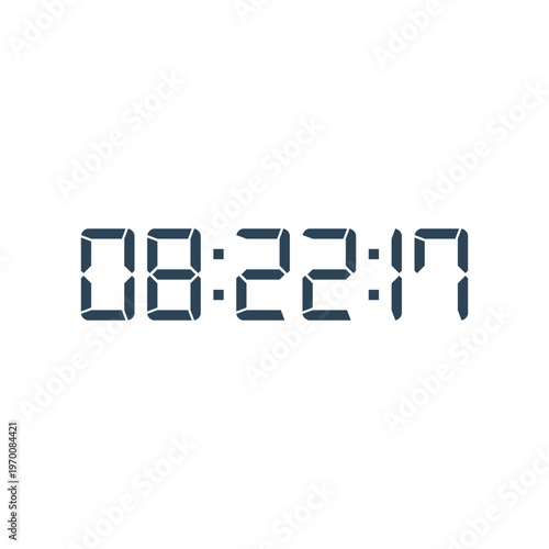 Digital, clock, LED icon for home electronics and appliances