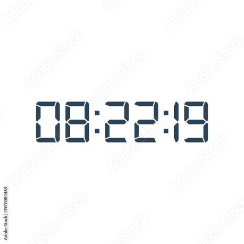 Digital, clock, LED icon for home electronics and appliances