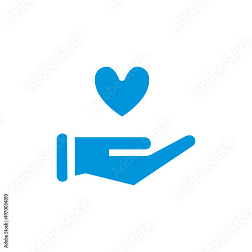 Heart in Hand: A simple yet profound illustration of a hand cradling a heart, symbolizing compassion, care, and the act of giving.