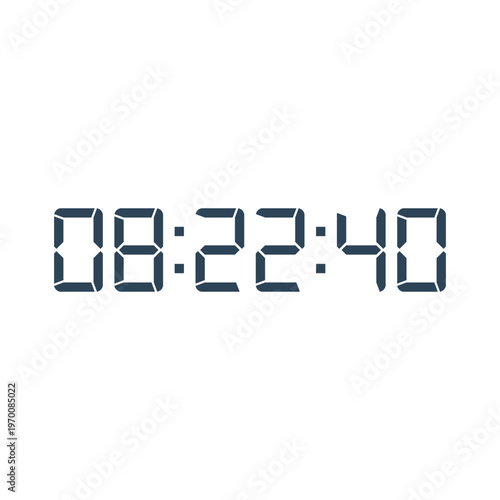 Digital, clock, LED icon for home electronics and appliances