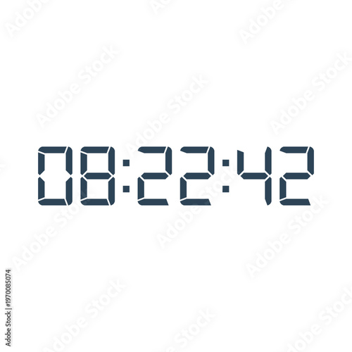 Digital, clock, LED icon for home electronics and appliances