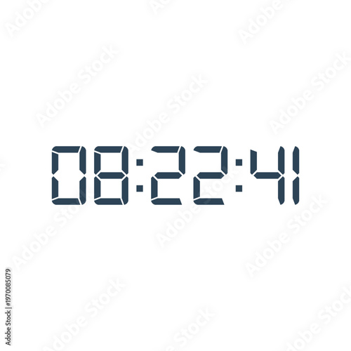 Digital, clock, LED icon for home electronics and appliances