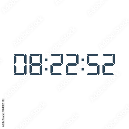 Digital, clock, LED icon for home electronics and appliances