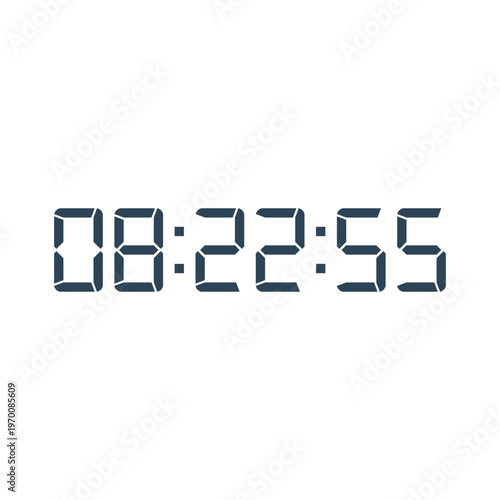Digital, clock, LED icon for home electronics and appliances