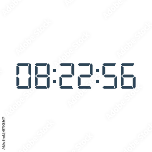 Digital, clock, LED icon for home electronics and appliances