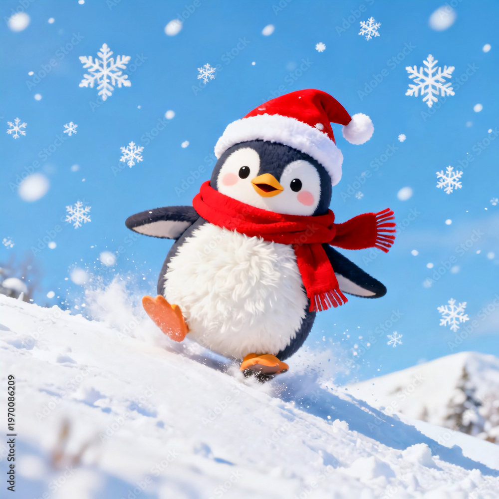 Obraz premium pinguin in the snow
