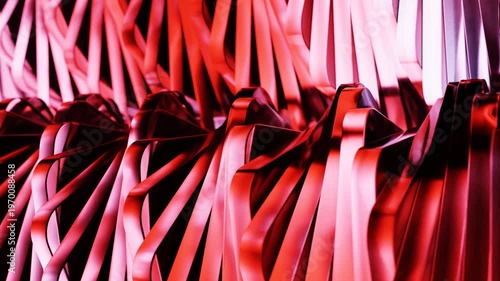 3d rendering of moving abstract shapes motion loop background