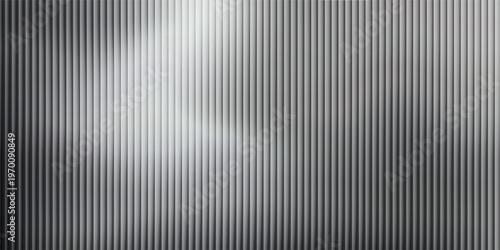 Vector ribbed glass texture background. Light grey white ribbed glass. Mesh gradient. acrylic ribbed bath surface. Ribbed glass background semitransparent overlay. Bath wall window