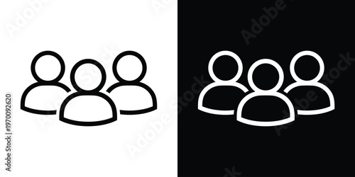 Fotografi Professional vector icon representing a group of three people