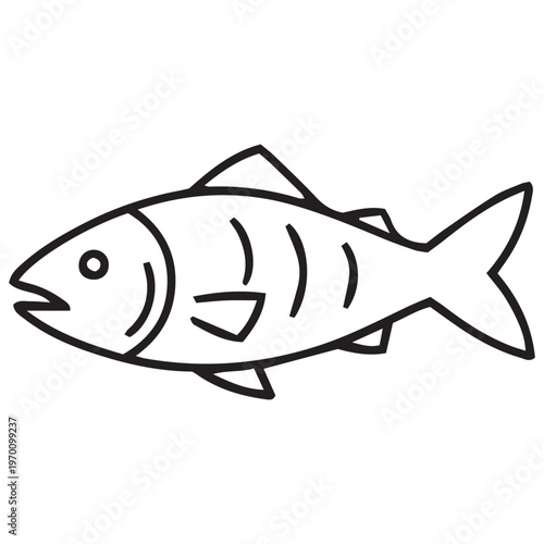 Keto meals simple fish illustration for low carb diet planning