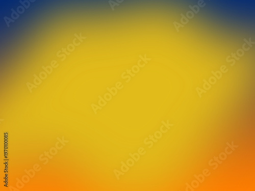 Top view abstract blurred blue yellow orange color background texture design blank for text. Web background idea or illustration graphic, copy space, gradiant backdrop