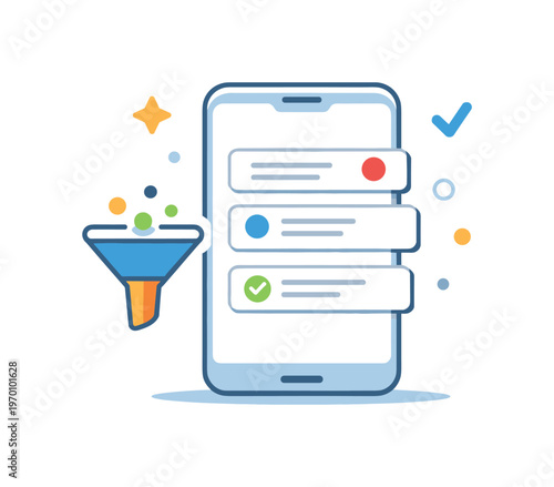 Smart notifications filtering and information prioritization in mobile interfaces focusing on reducing noise and surfacing only relevant updates for