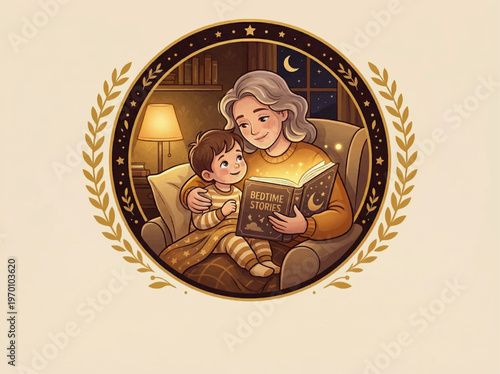 Vintage vector illustration design of Virgin Mary with baby Jesus featuring a symbolic frame and artistic element