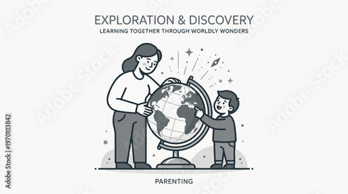 Funny businessman Kevin found something unique in this vector illustration of a cartoon person working at a computer silhouette concept