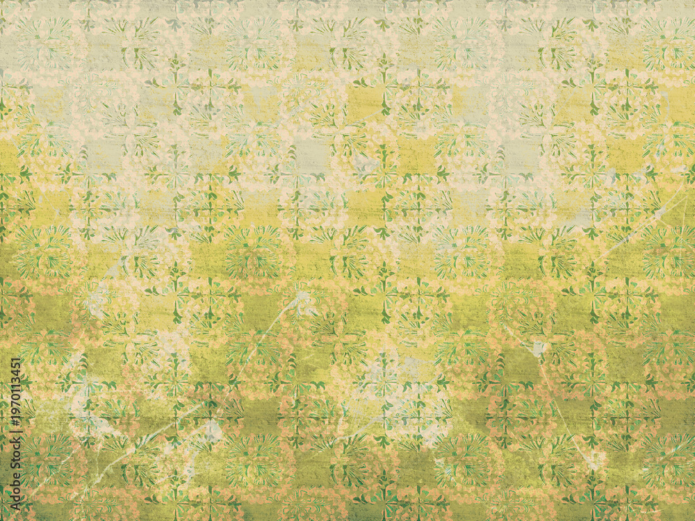 Fototapeta premium yellow and green faded abstract wallpaper background