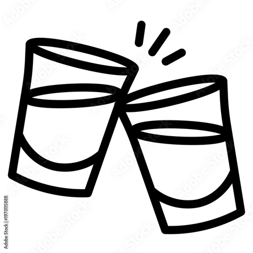 shot glass toast icon