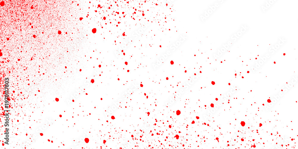 Obraz premium A scattering of small red square pixels forming a gradient pattern across the image surface area