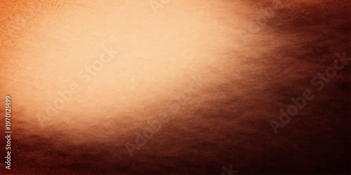 Antique aged parchment with a rough grunge paper texture and vintage brown pattern provides a blank leather-like material surface for a gold colored wall backdrop design