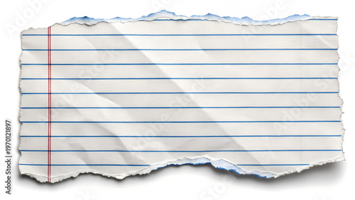 Torn Notebook Paper Piece – Stationery, Art, Decorative, Texture, Creativity, Design, Abstract, Concept