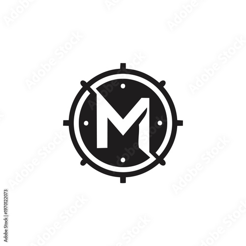 Isolated vector illustration of a classic retro metal alarm clock on a white background featuring black numbers and bells to wake you for an early morning deadline