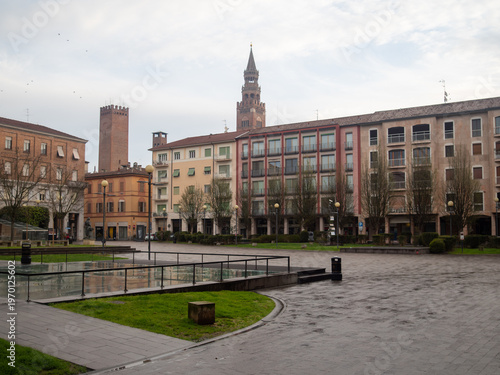 фотографія Piazza Marconi in Cremona presenting the Violin Museum and the Helidon Xhixha St