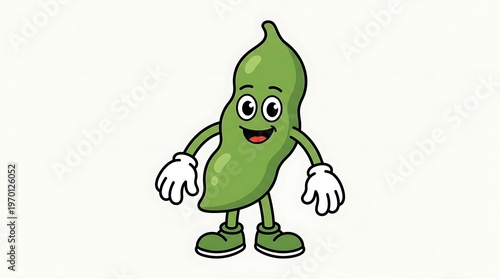 Cartoon Pickle Character Illustration.