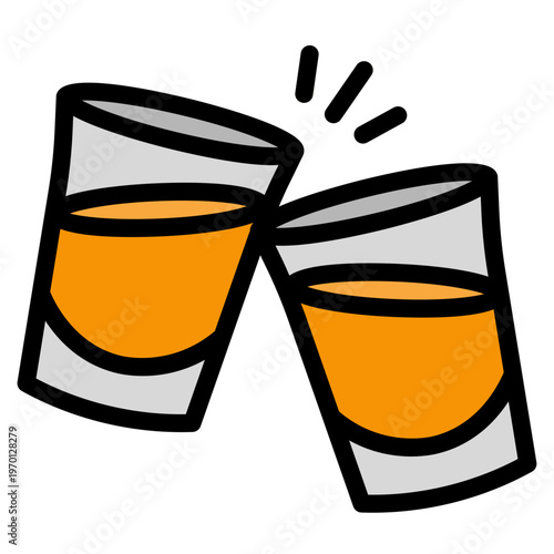 shot glass toast icon