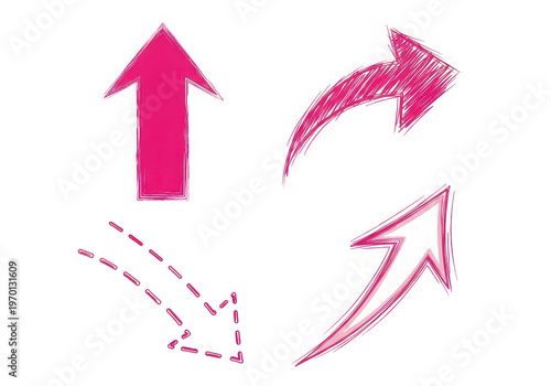 A pink arrow cycle