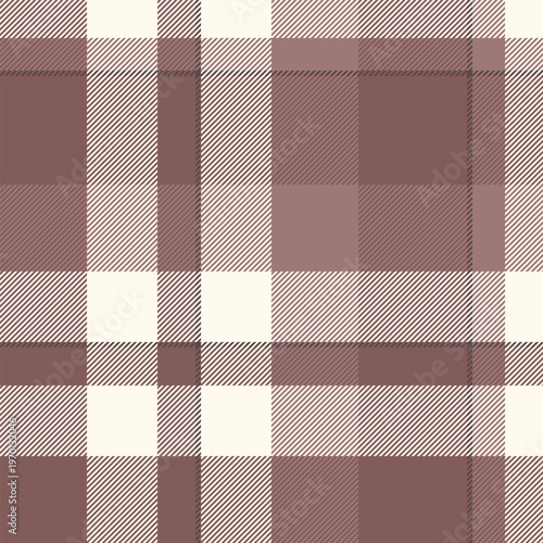 Calm texture vector seamless, ethnic fabric check textile. Britain tartan plaid background pattern in pastel and sea shell colors.